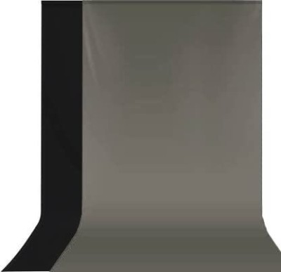 Stookin Non-Transparent 2-in-1 Photography Backdrop Background Chromakey, 2 Colors in Single Backdrop (Black & Dark Gray) Reflector