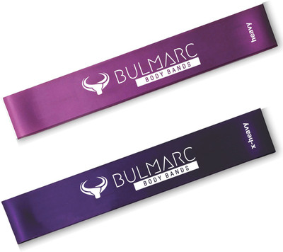 Bulmarc Heavy and X-Heavy Resistance Loop Band Resistance Tube Resistance Tube(Heavy and XHeavy (Purple))