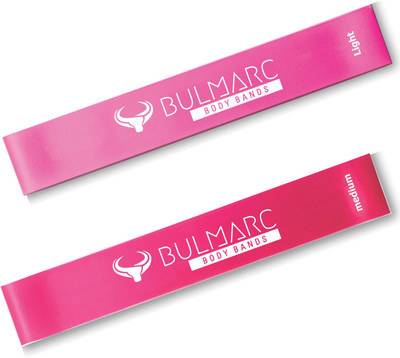 Bulmarc Light and Medium Resistance Loop Band Resistance Tube(Light and Medium (Pink))