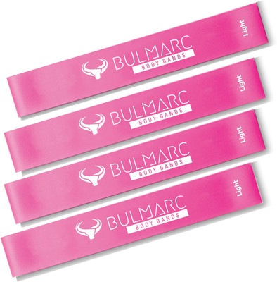 Bulmarc Set of 4 Light Resistance Bands (20 - 40 lbs) Resistance Tube(Light Resistance Band (Set of 4))