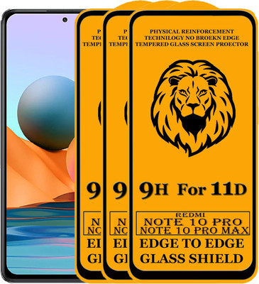 Dream Edge To Edge Tempered Glass for Mi Redmi Note 10 Pro Max(Pack of 3)