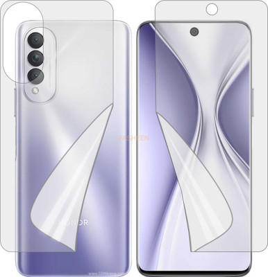Fasheen Front and Back Screen Guard for HONOR X20 SE (Edge To Edge TPU Full Coverage)(Pack of 3)