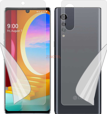 ZINGTEL Front and Back Screen Guard for LG VELVET 4G (Edge To Edge TPU Full Coverage)(Pack of 3)