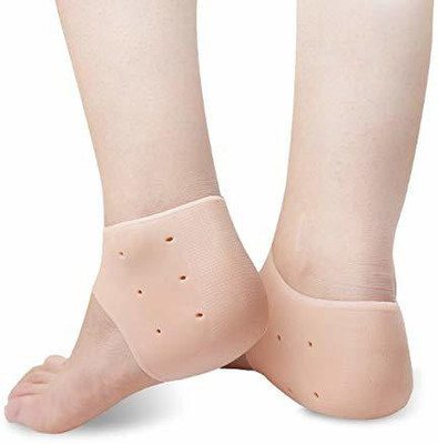 Siyaram Store Gel ped Half Heel Socks Foot protector pain relief For Anti-Crack Foot Support Heel Support