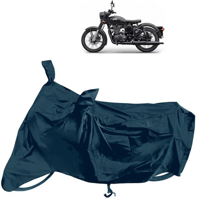 Horseyaart Waterproof Two Wheeler Cover for Royal Enfield(Classic 500, Grey)