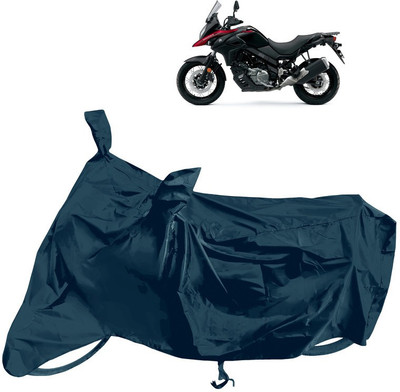Horseyaart Waterproof Two Wheeler Cover for Suzuki(V-Strom 650 XT, Grey)