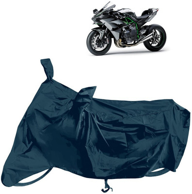 Horseyaart Waterproof Two Wheeler Cover for Kawasaki(Ninja H2R, Grey)