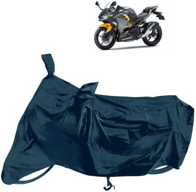 Horseyaart Waterproof Two Wheeler Cover for Kawasaki(Ninja 250, Grey)