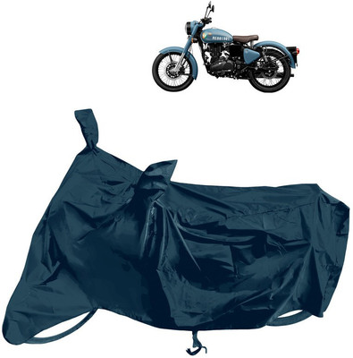 Horseyaart Waterproof Two Wheeler Cover for Royal Enfield(Classic 350, Grey)