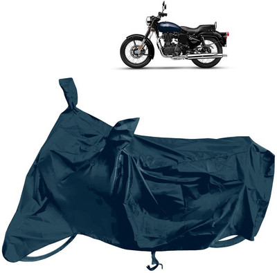 Horseyaart Waterproof Two Wheeler Cover for Royal Enfield(Bullet 350 Twinspark, Grey)
