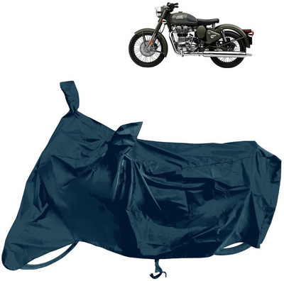 Horseyaart Waterproof Two Wheeler Cover for Royal Enfield(Battle, Grey)