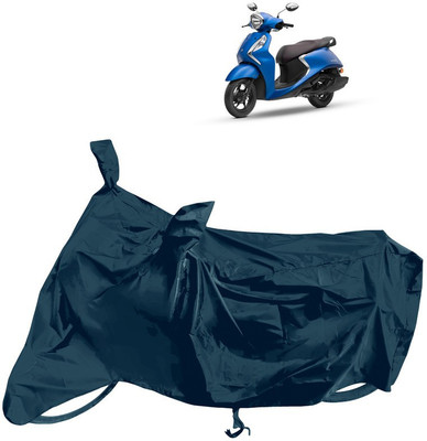 Horseyaart Waterproof Two Wheeler Cover for Yamaha(Fascino 125 FI, Grey)