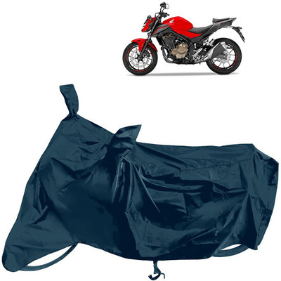 Horseyaart Waterproof Two Wheeler Cover for Honda(CB 500, Grey)