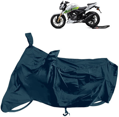 Horseyaart Waterproof Two Wheeler Cover for TVS(Apache RTR 200 Fi E100, Grey)