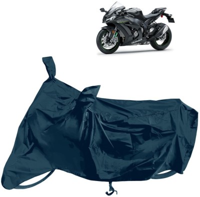 Horseyaart Waterproof Two Wheeler Cover for Kawasaki(Ninja ZX-10R, Grey)