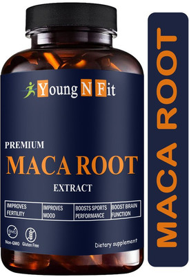 Young N Fit Maca Root Capsules Enriched with Maca Root Extract for Men Ultra (YNF75)(60 Capsules)