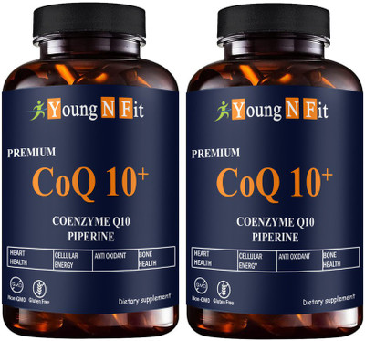 Young N Fit 120mg Coenzyme Q10 Capsules with Piperine (YNF103)Advanced(2 x 60 Capsules)