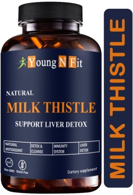 Young N Fit Milk thistle for liver support and liver detox for men and women Premium (YNF32)(30 Capsules)