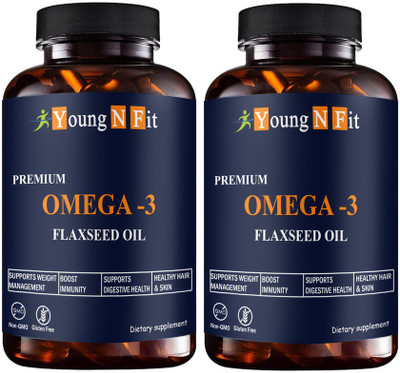 Young N Fit Flaxseed extract capsules Omega 369 (YNF109)Ultra(2 x 60 Capsules)