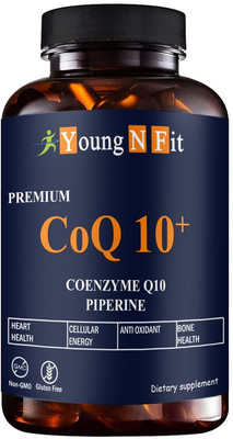 Young N Fit 120mg Coenzyme Q10 Capsules with Piperine (YNF11)Premium(30 Capsules)