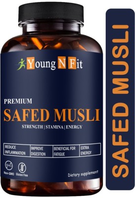 Young N Fit Safed Musli, safed musli capsule, testosterone booster for men Advanced (YNF81)(60 Capsules)