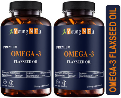 Young N Fit Flaxseed extract capsules Omega 369 Advanced (YNF109)(2 x 60 Capsules)