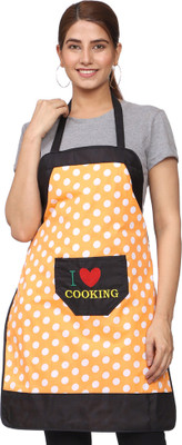 JMI Cotton Chef's Apron - Free Size(Orange, Single Piece)