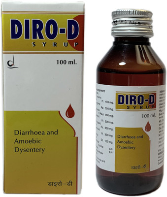Drugs Laboratories DIRO-D Syrup Anti-Diarrheal & Amoebic Dysentery (Pack of 3)(Pack of 3, 300 ml)