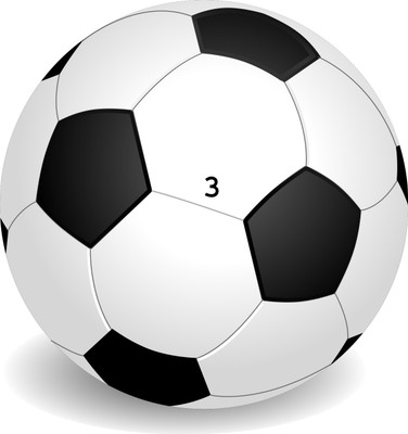 HACKERX Black and White Premium Football Football - Size: 3(Kids, Pack of 1)