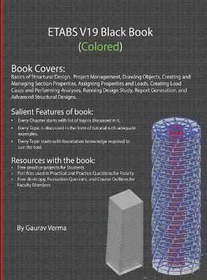 ETABS V19 Black Book (Colored)(English, Hardcover, Verma Gaurav)