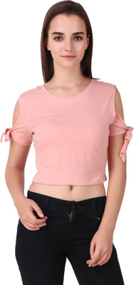 TADMOS Casual Solid Women Pink Top