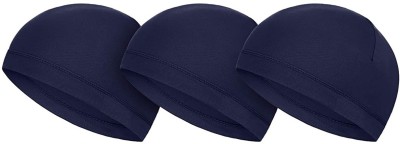 Bismaadh Solid Skull Cap Cap(Pack of 3)