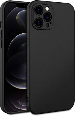 VISHZONE Back Cover for Apple iPhone 12 Pro Max(Black, Grip Case, Silicon, Pack of: 1)
