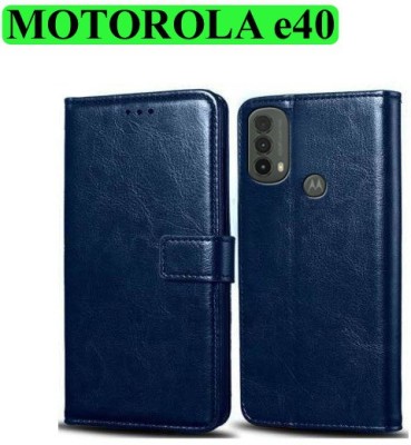 Wynhard Flip Cover for Moto e40, MOTOROLA e40(Blue, Grip Case, Pack of: 1)