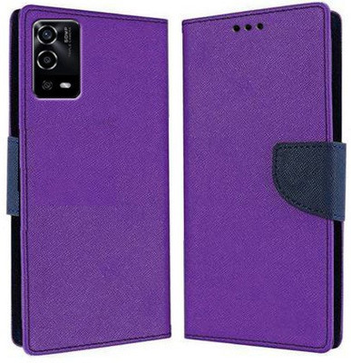 Carnage Flip Cover for OPPO A55(Purple, Cases with Holder, Pack of: 1)