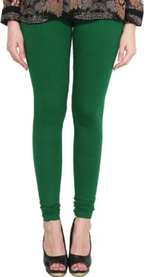 SriSaras Churidar  Ethnic Wear Legging(Green, Solid)