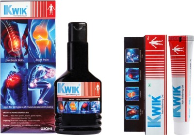 Kwik Pain Relief Combo (Oil 120 ML & Gel 30G) Liquid(150 g)