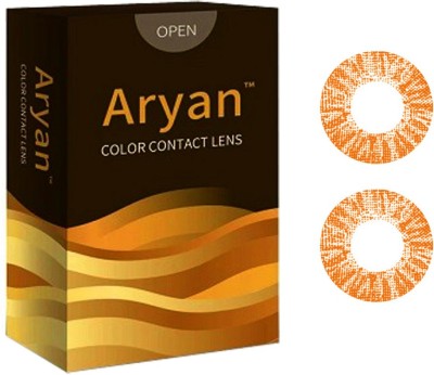 ARYAN Quaterly Disposable(-7.00, Colored Contact Lenses, Pack of 2)