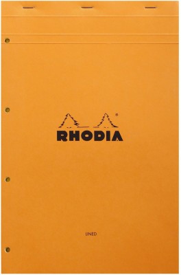 RHODIA Orange Notepad A4 Note Pad Lined Ruling 318 mm x 210 mm 160 Pages(Orange)