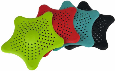 S R CREATION Kitchen Sink Plastic Pop-Up Strainer(13 cm Set of 4)