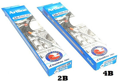 Artline LOVE ART DRAWING PENCIL SET 2B/4B COMBO SET FOR ARTISTS Pencil(Pack of 2)