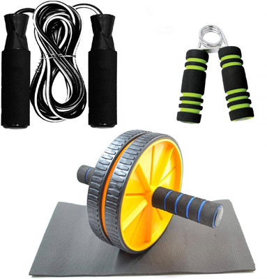 Dr Pacvu Athletes Choice Pack of 3 Combo | Hand Gripper, AB Wheel Roller and Jumping Skipping Rope | Foam Handle Hand Gripper For Increase Arms and fingers Physical Strength with AB Wheel Roller for tummy Trim and Foam Handle Jumping Skipping Rope For Home Gym Body Stretching and Physcial Fitness | Dr Pacvu Athletes Choice Pack of 3 Combo | Hand Gripper, AB Wheel Roller and Jumping Skipping Rope | Foam Handle Hand Gripper For Increase Arms and fingers Physical Strength with AB Wheel Roller for tummy Trim and Foam Handle Jumping Skipping Rope For Home Gym Body Stretching and Physcial Fitness |