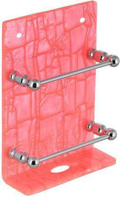 M/S DSNS Wall Mount Mobile Stand Mobile Wall Stand for Charging Phone Wall Hanging Stylish Acrylic 1 PCS Set (Size - 4X6 Inch) Pink Colour Mobile Holder