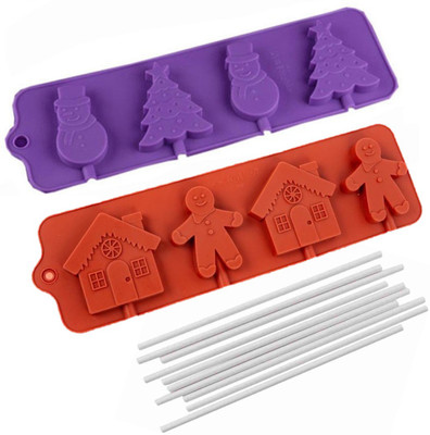 hussaini mart Silicone Chocolate Mould 4(Pack of 2)