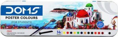 DOMS Poster Colours 14 Shades For Students(Set of 1, Multicolor)