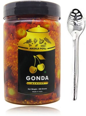 Masala Potli Homemade Rajasthani Marwari Gunda (Lesua / Lasuda) Achar Pickles Made from Grade 1 Mustard Oil | Gumberry Pickle Lesua Pickle(500 g)