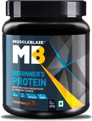 MUSCLEBLAZE Beginner's Whey Protein(400 g, Chocolate)