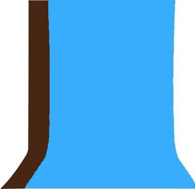 Stookin 8ft X 12ft Non-Transparent 2-in-1 Photography Backdrop Background Chromakey, 2 Colors in Single Backdrop (Brown & Sky Blue) Reflector