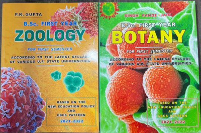 ZOOLOGY - P.K.GUPTA & BOTANY - SINGH,PANDEY,KAIN - B.sc PART ONE FOR FIRST SEMESTER ( BASED ON NEW EDUCATION POLICY AND PATTERN )(Paperback, P.K.GUPTA, V.SINGH, Dr.P.C.PANDEY, Dr.D.K.JAIN)