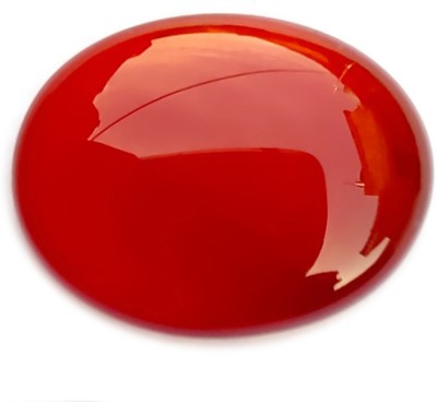 PRIYANSHU NAVRATN Lab Certified Red Sulemani 8.25 Ratti Natural Red Yamini Hakik Gemstone Agate Rakt Hakik Gemstone for Men and Women Alloy Agate Ring